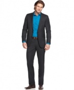 Suit up in sleek style with this slim-fit classic from Kenneth Cole Reaction.