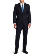 Tommy Hilfiger Men's 2 Button Side Vent Trim Fit Suit with Flat Front Pant