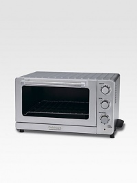 A classic approach to modern cooking combines a toaster oven, convection oven and broiler. Industrial styling and convenient keep-warm function make this multi-functional countertop oven a valuable addition to any kitchen.0.6 cu. A classic approach to modern cooking combines a toaster oven, convection oven and broiler. Industrial styling and convenient keep-warm function make this multi-functional countertop oven a valuable addition to any kitchen.0.6 cu.