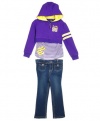 Rocawear Homecoming Combo 2-Piece Outfit (Sizes 2T - 4T) - purple, 3t