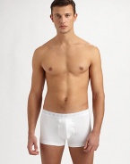 The comfort and softness of Egyptian cotton, cut with a slim fit and logo detail on the elastic waist. Pack of 3 95% cotton/5% Lycra Machine wash Imported 