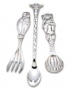 Reed & Barton Silver Safari 3-Piece Baby Flatware Set