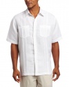 Cubavera Men's Big-Tall Short Sleeve Two Pocket Tuck Essential Shirt