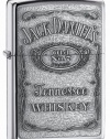 Zippo Jack Daniel's Label Pewter Emblem Pocket Lighter