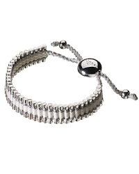 This unique sterling silver hand-woven lanyard is a modern, grown-up take in the friendship band. This unique sterling silver hand-woven lanyard is a modern, grown-up take in the friendship band.