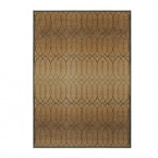 Constructed in rich New Zealand wool, this Karastan rug complements modern decor, and infuses classic rooms with a breath of fresh air. Depicting interlocking ovals in rich earth tones on a glimmering ground, rugs in Karatan's Iconoclast Collection radiate contemporary elegance.