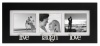 Malden Live-Laugh-Love 3-Picture Wood Frame, 2-by-3-Inch, Black