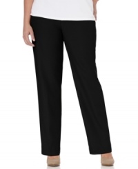 Plus size fashion that's always comfortable and easy to wear. Slip into these pull-on pants from Alfred Dunner's collection of plus size clothes. Plus size fashion that's always comfortable and easy to wear. Slip into these pull-on pants from Alfred Dunner's collection of plus size clothes.