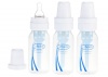 Dr. Brown's BPA Free Polypropylene Natural Flow Standard Neck Bottle, 4 oz - 3-Pack