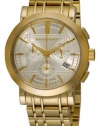 Burberry Men's BU1757 Heritage Gold-Plated Stainless Steel Gold Chronograph Dial Watch