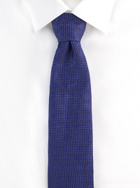 A wardrobe staple, with allover micro dots, rendered in fine Italian silk.SilkDry cleanMade in Italy A wardrobe staple, with allover micro dots, rendered in fine Italian silk.SilkDry cleanMade in Italy