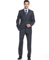 Score old-school sophistication with modern flair. This three-piece suit from Lauren by Ralph Lauren is a dapper look that lasts. Score old-school sophistication with modern flair. This three-piece suit from Lauren by Ralph Lauren is a dapper look that lasts.