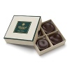 Thin discs of dark chocolate infused with the delicate taste of mint.