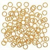 4mm 21 Gauge Open Jump Rings 22K Gold Plated (100)