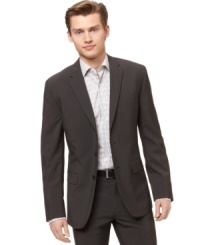 Look lean. This Calvin Klein BODY blazer has the slim, streamlined fit you want for the best look you can get. Look lean. This Calvin Klein BODY blazer has the slim, streamlined fit you want for the best look you can get.