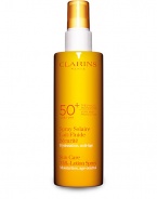 High protection for the body that protects skin from the damaging affects of sun exposure. This lightweight spray offers high protection and is water and perspiration resistant. 5.3 oz. 