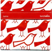 LunchSkins Sandwich Bag, Red Bird