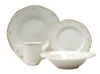 Sicily White 16 PC DINNERWARE SET Service for 4 - Dinnerware Set