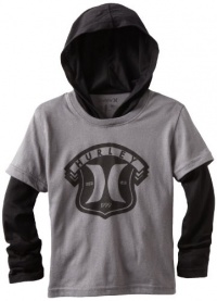 Hurley Boys 2-7 Ops Hooded Slider, Coal, 4 Hurley Boys 2-7 Ops Hooded Slider, Coal, 4