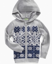 Spread the holiday cheer with this cute Christmas sweater hoodie from Greendog. Spread the holiday cheer with this cute Christmas sweater hoodie from Greendog.