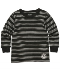 It doesn't get any better than an Osh Kosh thermal shirt to keep your little guy nice and cozy during the chillier months. It doesn't get any better than an Osh Kosh thermal shirt to keep your little guy nice and cozy during the chillier months.