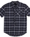 At a crossroads on what to wear? This classic plaid shirt from O'Neill gives you no-fuss style and comfort in an instant.