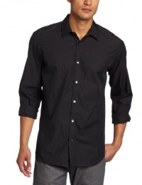 Calvin Klein Sportswear Men's Long Sleeve Mini Stripe Woven Calvin Klein Sportswear Men's Long Sleeve Mini Stripe Woven