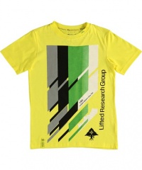 LRG Cascade Stripe T-Shirt (Sizes 4 - 7) - buttercup, 6 LRG Cascade Stripe T-Shirt (Sizes 4 - 7) - buttercup, 6