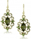 1928 Jewelry Swirly Antique Filigree Earrings