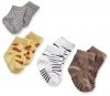 babyaspen 4-Pair Animal Themed Sock Set, 0-6 months, Sock Safari