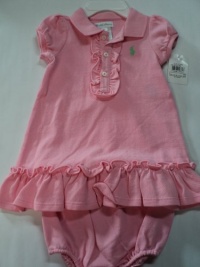 Polo Ralph Lauren Short-sleeve Polo Dress, Baby Girl 3 Months Pink Polo Ralph Lauren Short-sleeve Polo Dress, Baby Girl 3 Months Pink