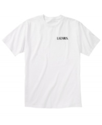 Gobble up this tidbit: executives of Lazarus Department Store successfully lobbied President Franklin Roosevelt to move Thanksgiving to the fourth Thursday in November to gain more shopping days before Christmas. This iconic t-shirt proudly displays the store logo and makes a great gift for anyone who knew and loved the Ohio landmark. Gobble up this tidbit: executives of Lazarus Department Store successfully lobbied President Franklin Roosevelt to move Thanksgiving to the fourth Thursday in November to gain more shopping days before Christmas. This iconic t-shirt proudly displays the store logo and makes a great gift for anyone who knew and loved the Ohio landmark.