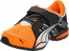 Puma Voltaic 3 V Running Shoe (Little Kid/Big Kid/Toddler),Orange/Black/Shadow/Silver,5 M US Toddler