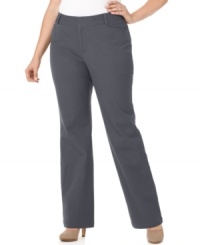 Plus size fashion that lets you go from day to sophisticated play. These pants from Dockers' collection of plus size clothes are wardrobe essentials-- and the built-in slimming panel lends a sleek shape! Plus size fashion that lets you go from day to sophisticated play. These pants from Dockers' collection of plus size clothes are wardrobe essentials-- and the built-in slimming panel lends a sleek shape!