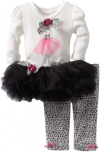 Blueberi Boulevard Baby-girls Infant Bows Embroidered Ballerina Knit Set With Mesh Tutu Skirt, Cream, 12 Months Blueberi Boulevard Baby-girls Infant Bows Embroidered Ballerina Knit Set With Mesh Tutu Skirt, Cream, 12 Months
