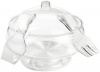 Prodyne AB-3-D Salad On Ice with Dome Lid - Acrylic Salad Bowl and Servers