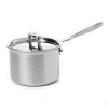 A versatile choice for creating or reheating sauces, soups, vegetables, grains and cereals, this stainless steel sauce pan can be used with or without the lid to control evaporation for precise results.
