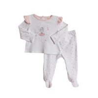 ABSORBA Baby-Girls Newborn Ballerina 2 Piece Footed Pant Set, White, 3-6 Months ABSORBA Baby-Girls Newborn Ballerina 2 Piece Footed Pant Set, White, 3-6 Months