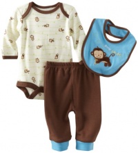 Bon Bebe Baby-boys Newborn Going Bananas 3 Piece Pant Set, Blue/Brown/Cream, 3-6 Months Bon Bebe Baby-boys Newborn Going Bananas 3 Piece Pant Set, Blue/Brown/Cream, 3-6 Months
