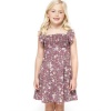 Roxy Kids Girls 2-6X Morning Sun Dress, Coastal Cove Floral, Large