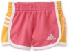 adidas Baby-Girls Infant Hot Shot Mesh Short, Bright Pink, 9 Months