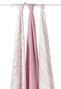 aden + anais Rayon From Bamboo Swaddle Blanket 3 Pack, Tranquility