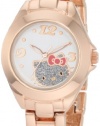 Hello Kitty by Kimora Lee Simmons Women's H3WL1033ROSE   Rose Alloy Case And Glitter Face Watch