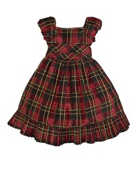 A party-ready dress features all the right details, including a matching sash at the empire waist and tulle lining for a playful, voluminous shape. A party-ready dress features all the right details, including a matching sash at the empire waist and tulle lining for a playful, voluminous shape.