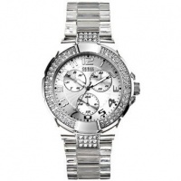 Guess Women's U11656L1 Clear Plastic Quartz Watch with Silver Dial Guess Women's U11656L1 Clear Plastic Quartz Watch with Silver Dial