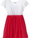 Splendid Littles Girls 2-6X Colorblock Dress, Punch, 6X