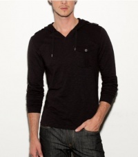 G by GUESS Jeffrey Long-Sleeve Hoodie, JET BLACK (LARGE) G by GUESS Jeffrey Long-Sleeve Hoodie, JET BLACK (LARGE)