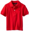 Nautica Sportswear Kids Baby-boys Infant Short Sleeve Solid Polo, Carmine, 24 Months