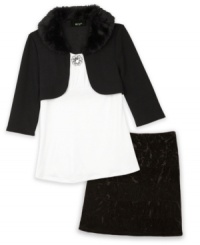 Lovely. She'll look lovely in this skirt from BCX with a soft velvet feel. Lovely. She'll look lovely in this skirt from BCX with a soft velvet feel.