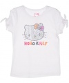 Hello Kitty Peek-a-Boo Shoulders T-Shirt (Sizes 4 - 6X) - white, 5